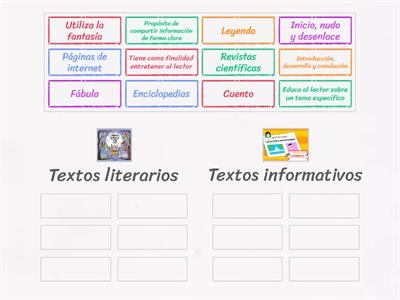 Textos literarios e informativos 