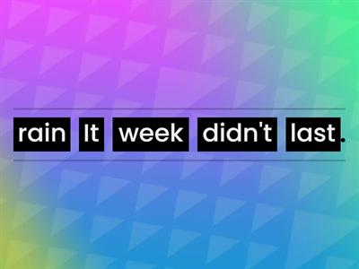 Past Simple negative & interrogative forms