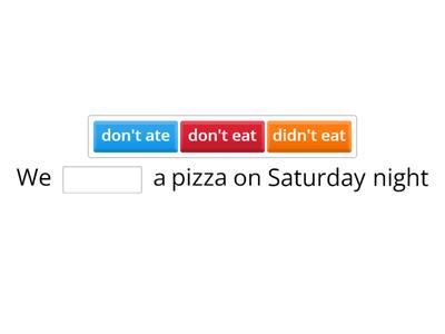 PAST SIMPLE - negative form