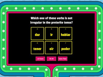 Grammar Quiz Preterite/Imperfect