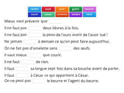 Expressions infinitif 2