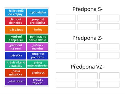 PŘEDPONY S-, Z-, VZ-