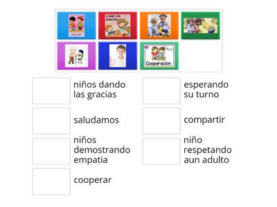 valores sociales 4 a 6 años