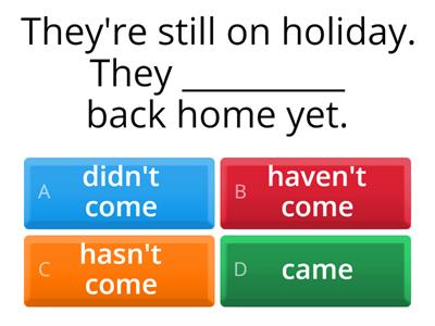 Past simple vs present perfect