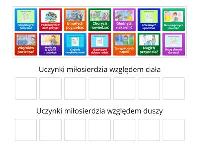 Uczynki miłosierdzia-ćwiczenie