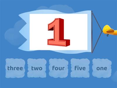 Numbers 1-5 (matching)
