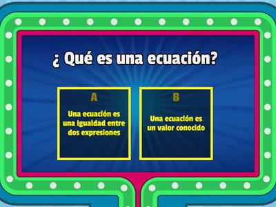 Ecuaciones de primer grado 5 ° B