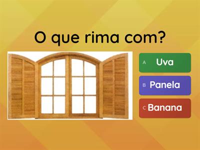 Rima com o que?