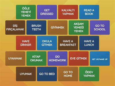 5. SINIF İNGİLİZCE  DAİLY ROUTİNE
