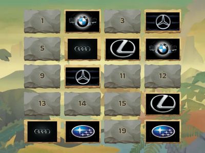 Найди пару, марки машин 1