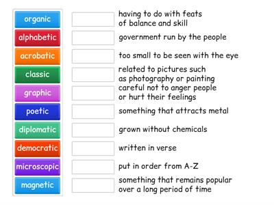 10.5 suffix -ic