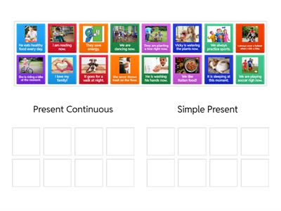 Present Continuous x Simple Present