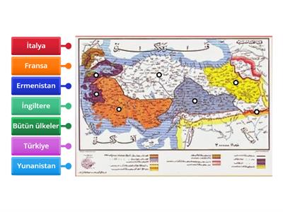 Sevr Antlaşması Haritası