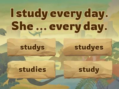 SIMPLE PRESENT 3rd person singular