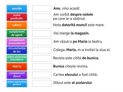 Funcții sintactice-substantiv