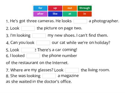 EO2. Phrasal verb LOOK