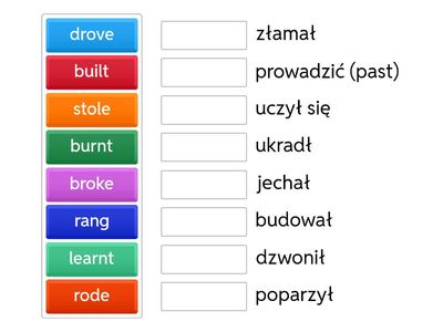 Matching Irregular Verbs Pat form - pl