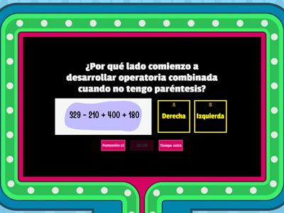 Operatoria combinada