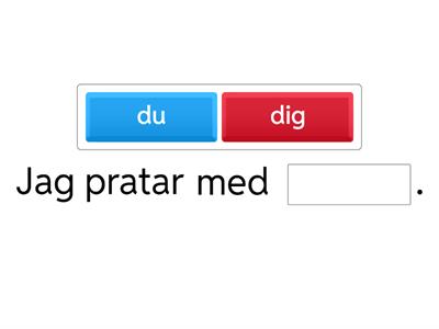 Personliga pronomen - objektsform
