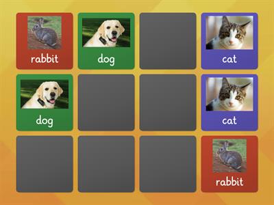 Matching animal pairs 1