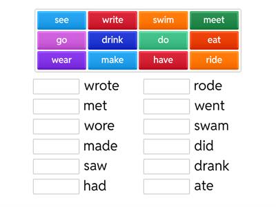 неправильные глаголы