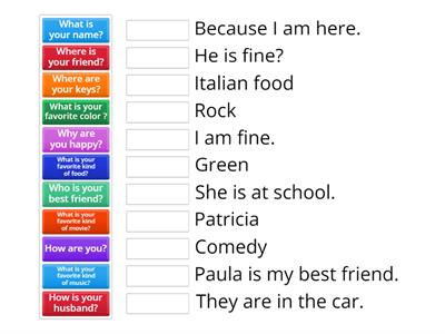 Wh Questions and answers 