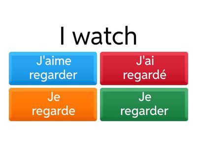 Y10 regular -er, -ir, -re verbs present tense