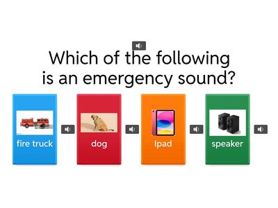 Emergency sounds 