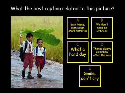 CAPTION TEXT QUIZ