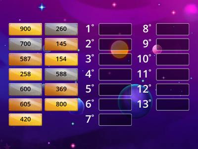 ORDINE CRESCENTE NUMERI entro 999