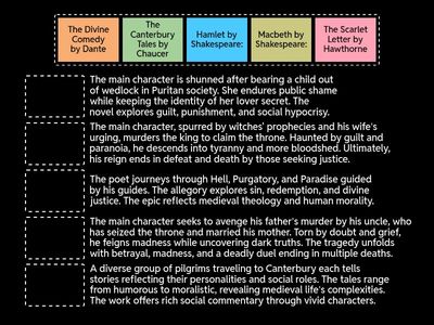 1 - 30 Literature Plots