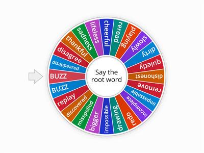 Root word BUZZ game