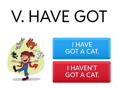 I have got / I haven't got + Pets