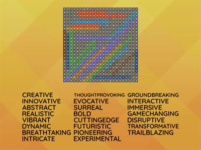 Vocabulary Adjevtives DIGITAL ART