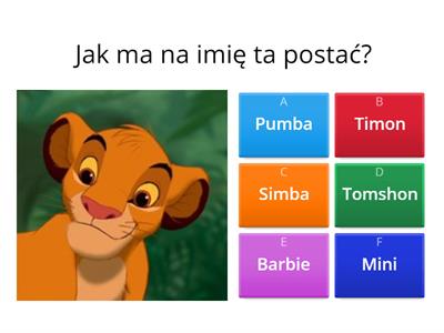 Test o bajkach dla dzieci 