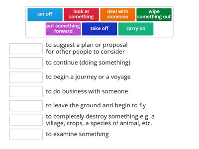 What if..? Phrasal Verbs