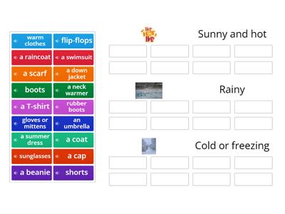 Kid's Box 3 Unit 8 - Weather and clothes