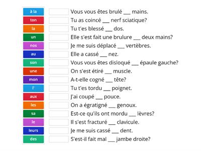 N4 Verbes pronominaux et non pronominaux ET parties du corps