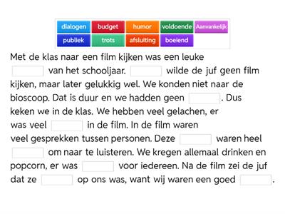 Disk thema 14 woordenlijst gevorderd