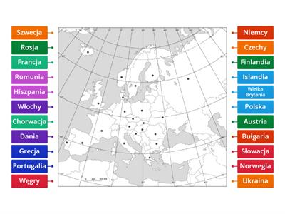 KL. 6 i 7. Europa - mapa polityczna