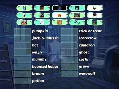 Halloween vocabulary teenagers