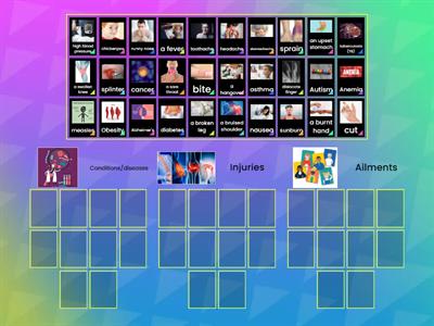 Health and illness (Vocabulary)