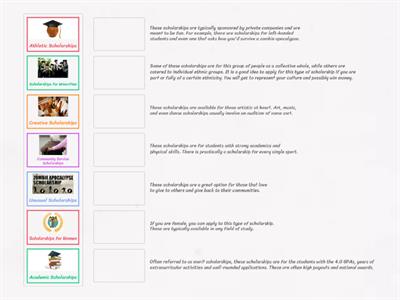 Types of Scholarships