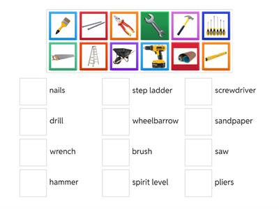 Tools Vocabulary