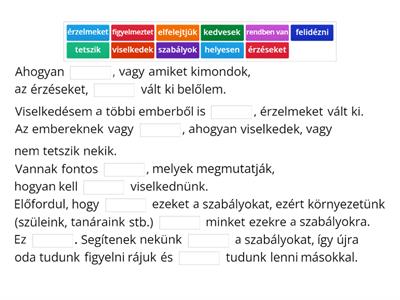  Viselkedésem hatással van másokra -Szociális történet történetek