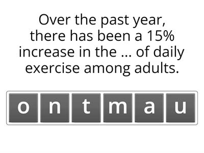  Anagram (HW) Complete IELTS 6.5 Unit 3 - Graphs vocab