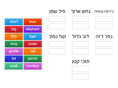 Animals and adjectives- Click 3 unit 3