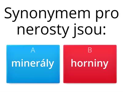 Horniny a nerosty