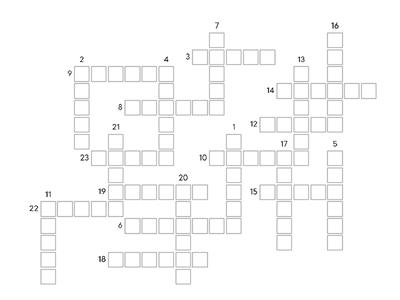 Crossword! nge, nce (soft g and c) and trigraphs: dge, tch