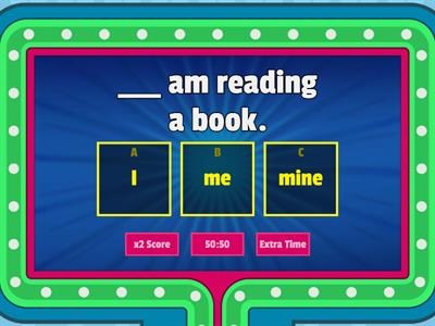 Subject / object pronouns - Possessive adjectives